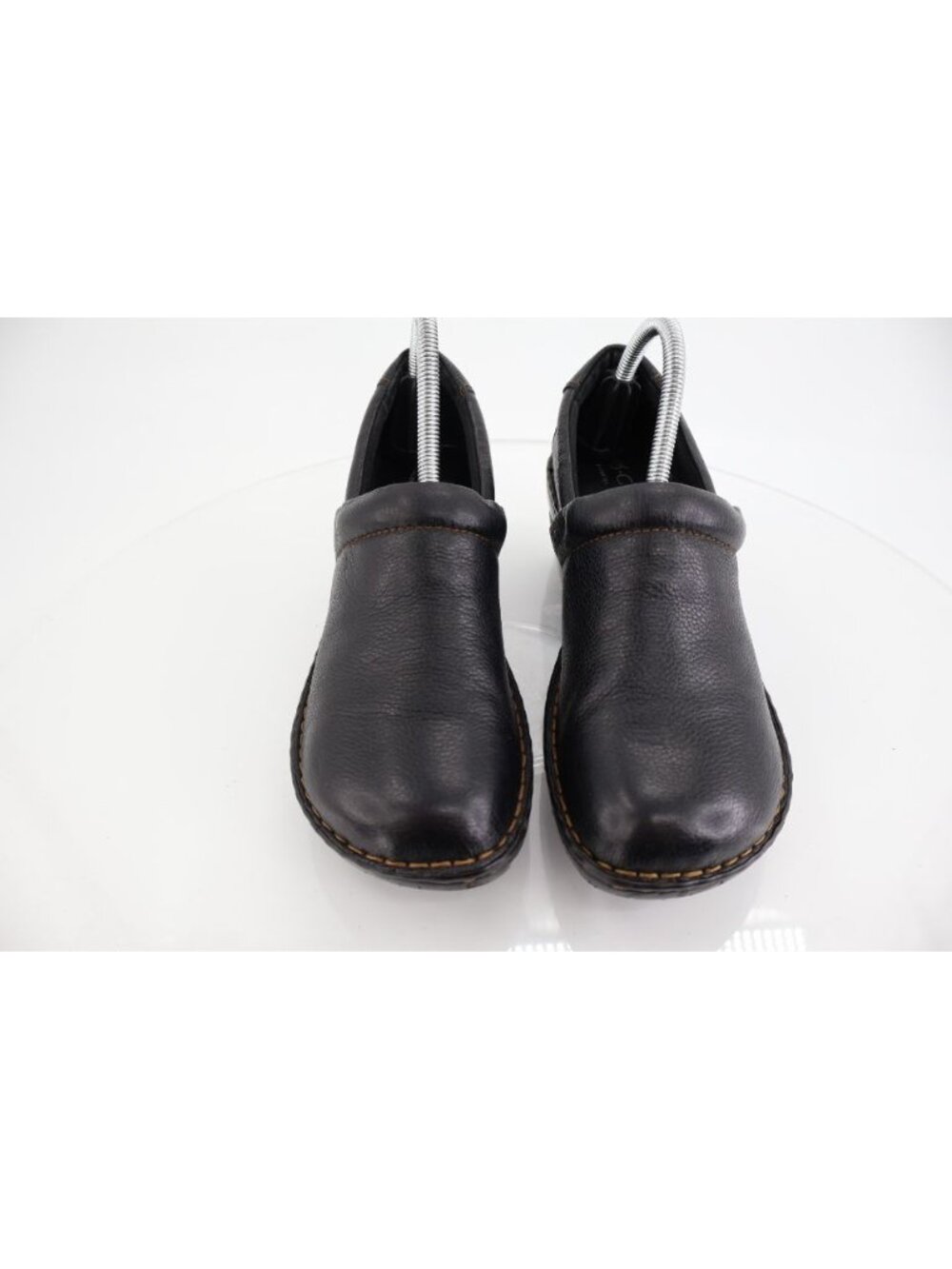 Born BOC Women's Peggy Clog Mule Size 9.5 Black Leather Slip On Comfy Shoes - Picture 4 of 14